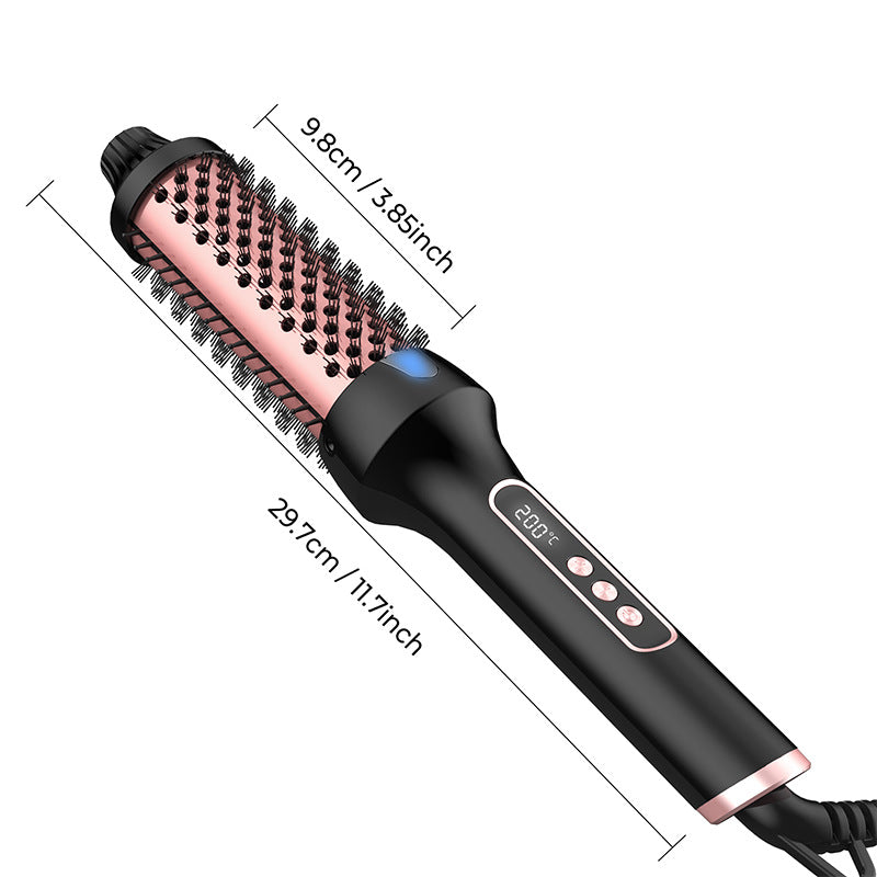 Hair Dryer Cross-border Three-in-one Curling Hair Stick Straight Curling Hair Dryer High-power Hot Air Comb