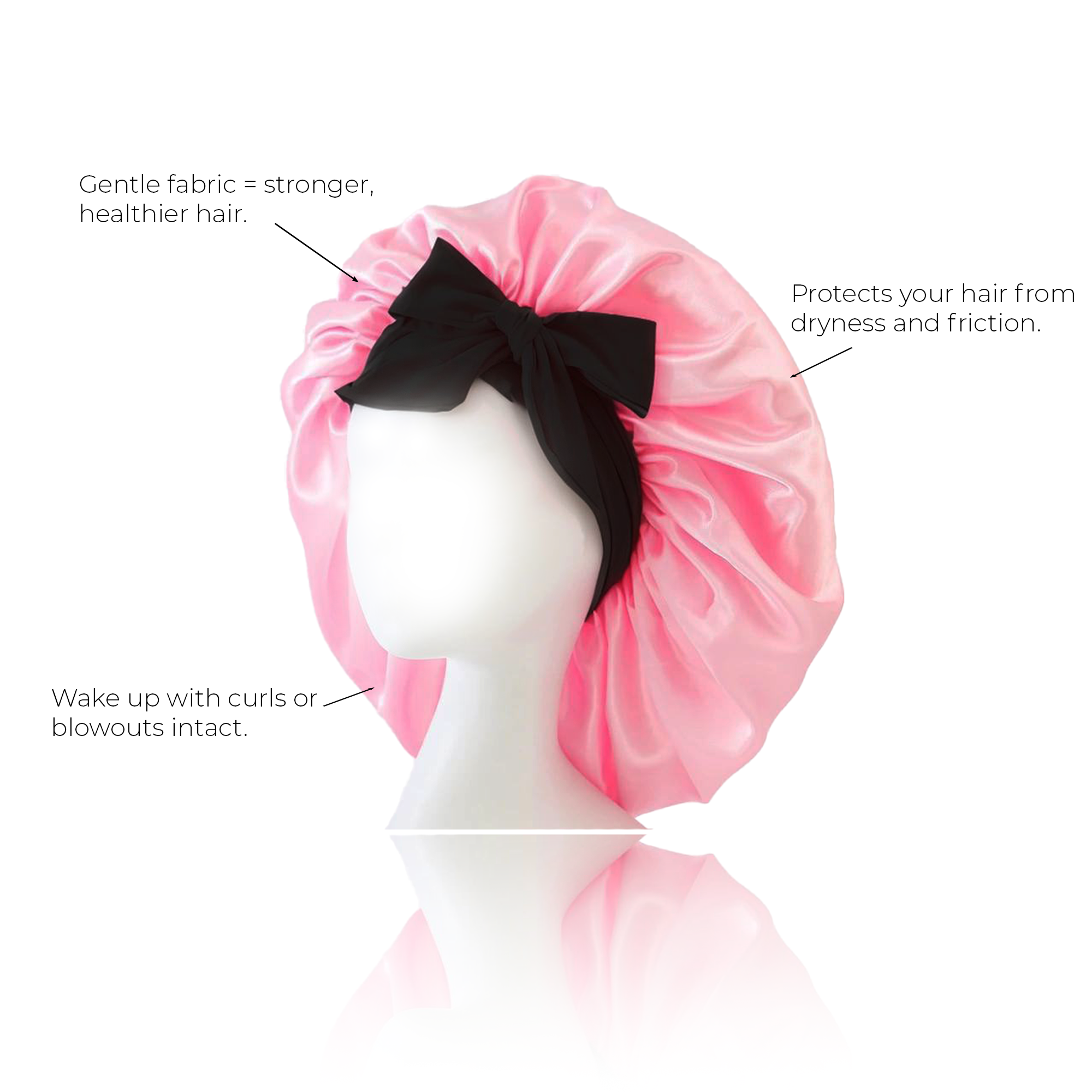 LUNA SATIN SLEEP CAP
